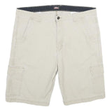 DICKIES Mens Shorts Beige Casual Cargo L W36 Workwear Durable Polyester