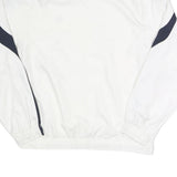 CHAMPION Mens White & Navy Zip Front Track Jacket M Polyester Sports Casual