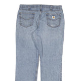 CARHARTT Mens Jeans Blue Relaxed Straight Denim Medium W36 L32 Zip Closure