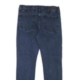 NAUTICA Mens Jeans Blue Regular Straight Denim Medium W36 L32 Stylish Zip