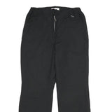 FILA Lined Womens Black Cotton Blend Regular Fit Straight Leg Trousers W30 L32