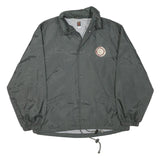 MODIA Mens Grey Button Jacket L Polyester Blend Plain Lightweight Outerwear