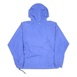 OBERMEYER Womens Blue Outdoor Jacket L Polyester Blend Plain Zip Hooded