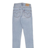 LEVI'S 721 High Rise Skinny Womens Jeans Blue Slim Denim Light W24 L32 Skinny