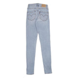 LEVI'S 721 High Rise Skinny Womens Jeans Blue Slim Denim Light W24 L32 Skinny