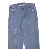 DICKIES Mens Regular Fit Straight Leg Denim Medium Wash W32 L29 Workwear Jeans