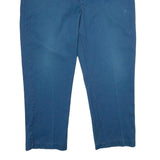 DICKIES Mens Polyester Blend Blue Regular Straight Trousers W44 L30 Workwear Zip