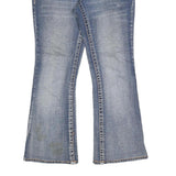 AMETHYST Womens Jeans Blue Regular Flared Denim Medium W31 L28 Stylish