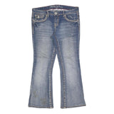 AMETHYST Womens Jeans Blue Regular Flared Denim Medium W31 L28 Stylish