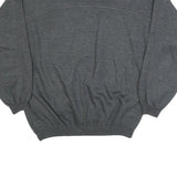 THE BEST Womens Grey Cotton Blend Crew Neck S Sweatshirt Cartoon Graphic Casual