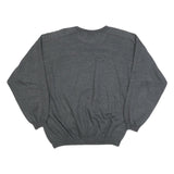 THE BEST Womens Grey Cotton Blend Crew Neck S Sweatshirt Cartoon Graphic Casual