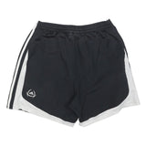 ADIDAS Mens Black Sports Shorts M W31 Polyester Blend Athletic Gym