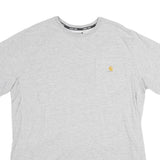 CARHARTT Mens Grey Pocket T-Shirt L Short Sleeve Crew Neck Cotton Blend Casual