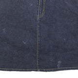 FUBU Womens Blue Denim Mini Cotton Skirt S Casual Streetwear Urban