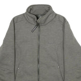 JACK WOLFSKIN Womens Grey Jacket M Polyester Blend Plain Zip Outdoor Casual