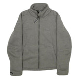 JACK WOLFSKIN Womens Grey Jacket M Polyester Blend Plain Zip Outdoor Casual