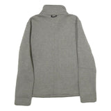JACK WOLFSKIN Womens Grey Jacket M Polyester Blend Plain Zip Outdoor Casual