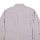 HIM Mens Pale Pink Shirt L Cotton Blend Classic Button Collar Long Sleeve
