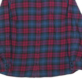 TOMMY HILFIGER Womens Blue & Red Check Shirt XL Casual Cotton Blend Button