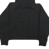 NIKE Womens Black Cotton Blend Pullover Hoodie S Graphic Print Casual