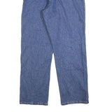 DICKIES Mens Blue Relaxed Straight Denim Light W36 L30 Workwear Zip Jeans