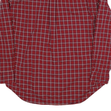 NAUTICA Mens Red Check Shirt XL Button-Down Collar Long Sleeve Casual Cotton