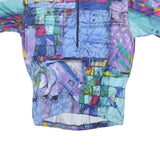 SAUCONY Mens Blue Graphic T-Shirt L Short Sleeve 1/4 Zip Polyester Sports