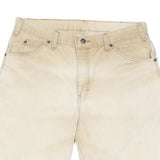 DICKIES Mens Shorts Beige Casual Cotton Blend L W34 Workwear Utility