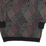 TOP NOTCH Womens Multicolour Abstract Pattern V-Neck XS Jumper Sweater