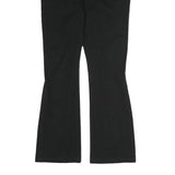 LAUREN RALPH LAUREN Womens Cotton Black Regular Fit Straight Trousers W28 L28