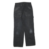 DICKIES Mens Cotton Blend Black Regular Fit Straight Leg Trousers W28 L28