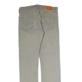 LEVI'S Mens Jeans Beige Regular Straight Denim Medium W30 L30 Classic Zip