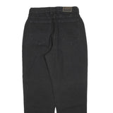 LEE Womens Black Relaxed Straight Denim Medium W26 L30 Comfortable Zip Jeans