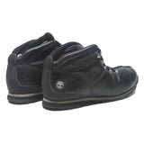 TIMBERLAND Mens Black Leather Lace-Up Boots UK 8.5 Durable Comfort Outdoor Wear