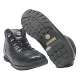 TIMBERLAND Mens Black Leather Lace-Up Boots UK 8.5 Durable Comfort Outdoor Wear