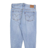 LEVI'S 501S Womens Jeans Blue Slim Straight Denim Light W28 L24 Distressed