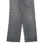 YIN HU Womens Jeans Blue Regular Straight Denim Medium W28 L27 Cargo Pockets