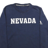 ADIDAS Mens Navy Blue Nevada Crew Neck M Sweatshirt Cotton Blend Pullover