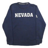 ADIDAS Mens Navy Blue Nevada Crew Neck M Sweatshirt Cotton Blend Pullover