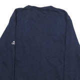ADIDAS Mens Navy Blue Nevada Crew Neck M Sweatshirt Cotton Blend Pullover