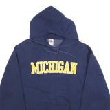 FRUIT OF THE LOOM Mens Navy Blue Michigan Hoodie XL Cotton Blend Pullover