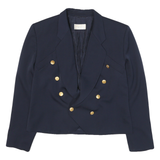 JOBIS Mens Navy Blue Blazer Jacket S Polyester Blend Double Breasted Formal