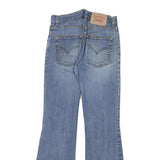 LEVI'S Womens Blue Regular Flared Denim W26 L29 Zip Cotton Blend Jeans