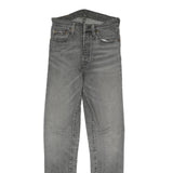 LEVI'S 501 Mens Jeans Grey Slim Skinny Denim Medium W26 L29 Zip Closure