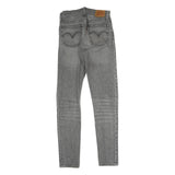 LEVI'S 501 Mens Jeans Grey Slim Skinny Denim Medium W26 L29 Zip Closure