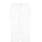 CHARLES VOGELE Womens Jeans White Slim Skinny Denim W26 L30 Zip Cotton Blend