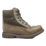 TIMBERLAND Womens Ankle Boots Leather Brown UK 7.5 Sturdy Lace-Up Outdoor