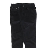 GUESS Womens Cotton Blend Black Slim Skinny Trousers W32 L32 Stylish Comfort