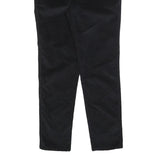 GUESS Womens Cotton Blend Black Slim Skinny Trousers W32 L32 Stylish Comfort