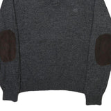 CHAPS Mens Grey Jumper Pullover Plain Roll Neck Regular L Cotton Blend Knitwear